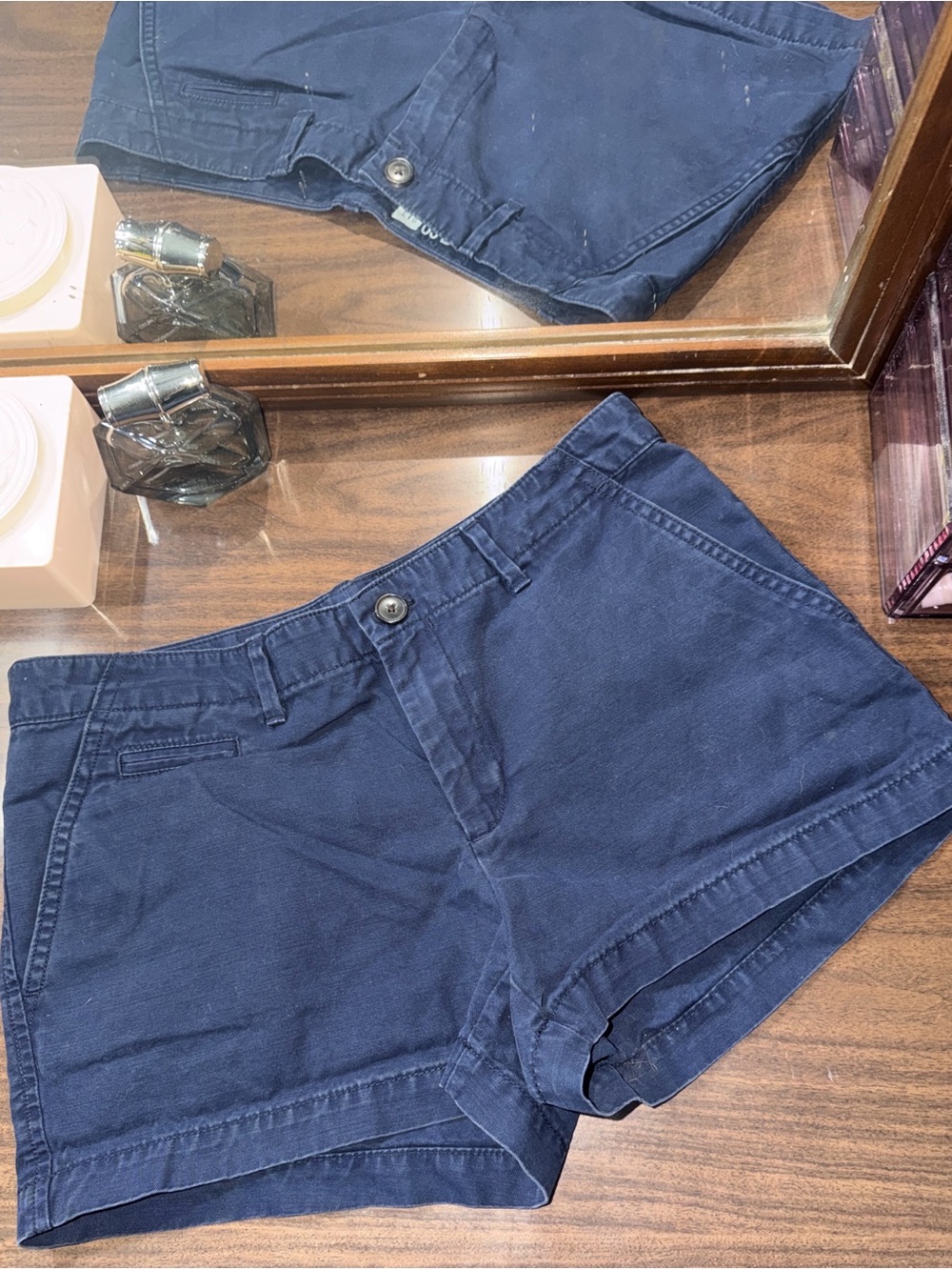 GAP Navy Cotton Short Shorts